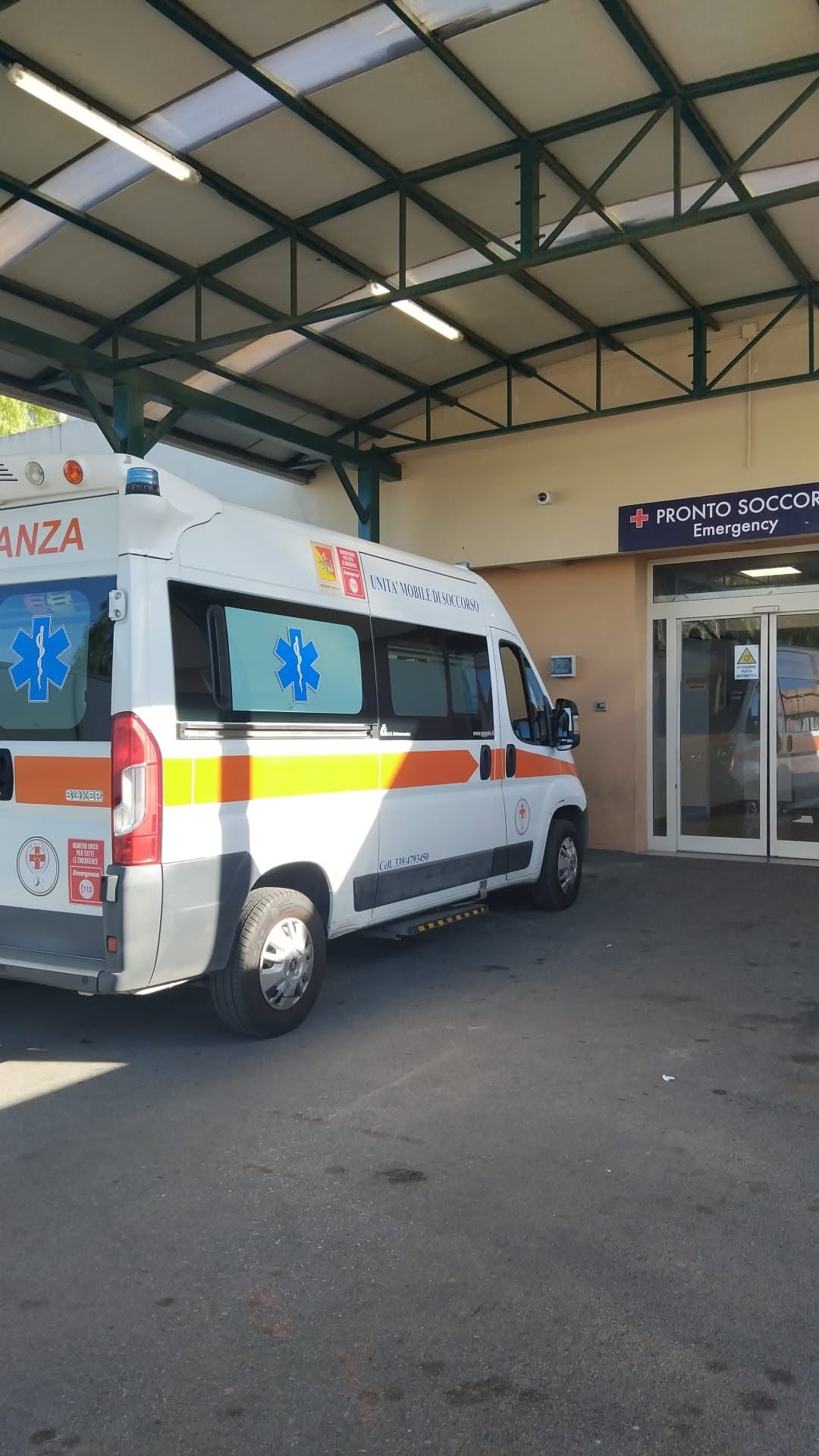 Servizio Ambulanza ASVO al Pronto Soccorso